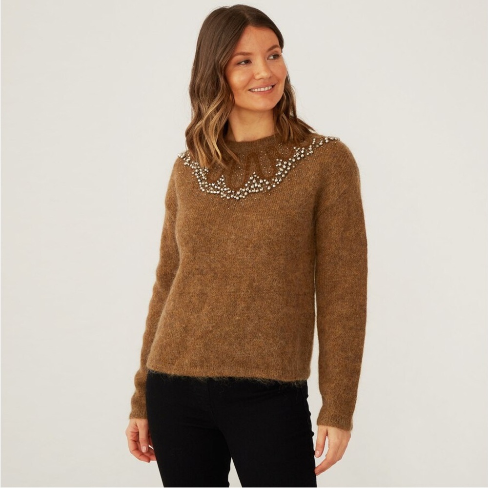 Day Birger Et Mikkelsen Wool Mohair Blend Embellished Women's Sweater NWT Medium